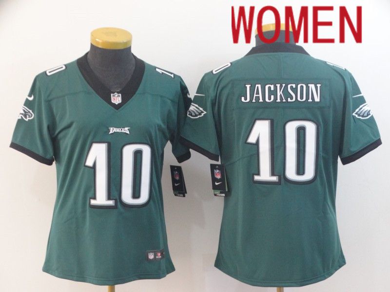 Women Philadelphia Eagles #10 Jackson Green Nike Vapor Untouchable Limited NFL Jersey->philadelphia eagles->NFL Jersey